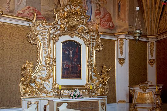 PL, warm-maz. Zamek Biskupow Warminskich w Lidzbarku Warminskim. Kaplica zamkowa.